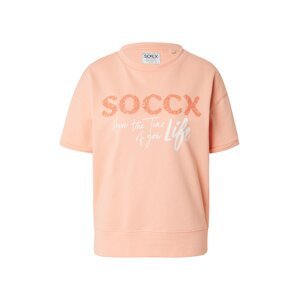 Soccx Tréning póló  sárgabarack / őszibarack / fehér