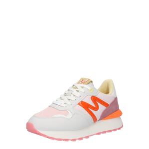 MEXX Rövid szárú sportcipők 'Juju'  világosszürke / narancs / rózsaszín / fehér