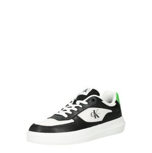 Calvin Klein Jeans Rövid szárú sportcipők  zöld / fekete / fehér
