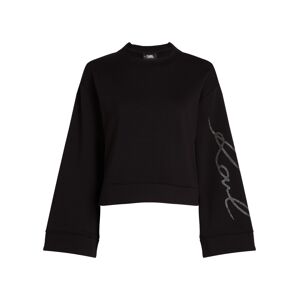 Karl Lagerfeld Tréning póló  fekete / átlátszó