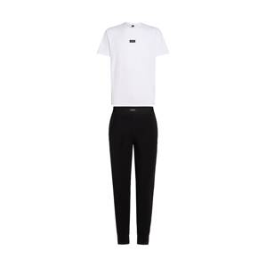 Karl Lagerfeld Hosszú pizsama 'Kameo'  fekete / fehér