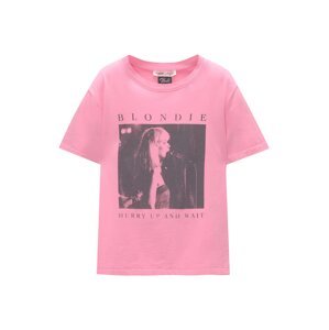 Pull&Bear Póló  antracit / fáradt rózsaszín
