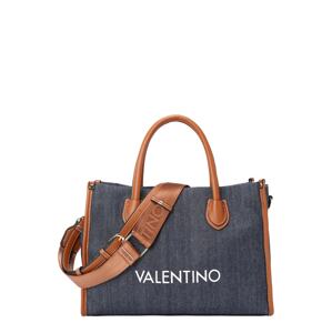 VALENTINO Shopper táska 'LEITH RE'  kék farmer / karamell / fehér
