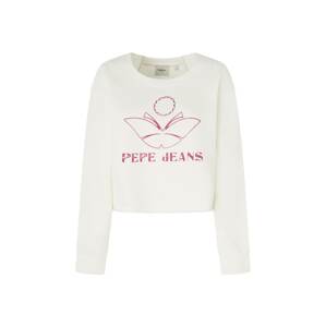 Pepe Jeans Tréning póló 'LORELAI'  gránátalma / fehér