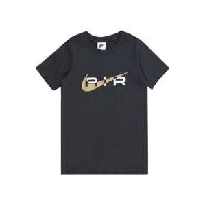 Nike Sportswear Póló 'AIR'  arany / antracit / fehér