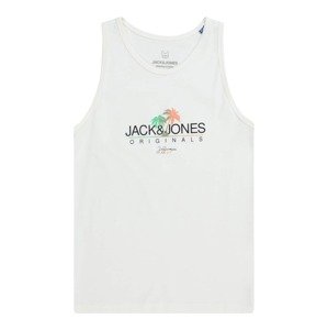 Jack & Jones Junior Póló 'CASEY'  zöld / narancs / fekete / fehér