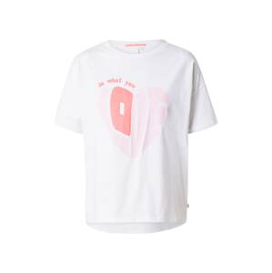 QS Póló  rózsaszín / rózsaszín / fehér
