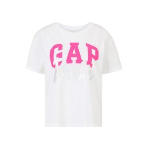 Gap Petite Póló 'MATT'  rózsaszín / ezüst / fehér