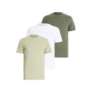 AllSaints Póló 'BRACE'  khaki / olíva / fehér