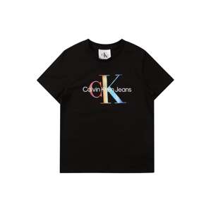 Calvin Klein Jeans Póló 'PRIDE'  világoskék / sárga / fekete / fehér