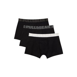 Pull&Bear Boxeralsók  szürke / sötétszürke / fekete / fehér