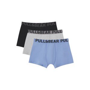 Pull&Bear Boxeralsók  világoskék / szürke / fekete