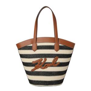 Karl Lagerfeld Shopper táska  barna / fekete / fehér