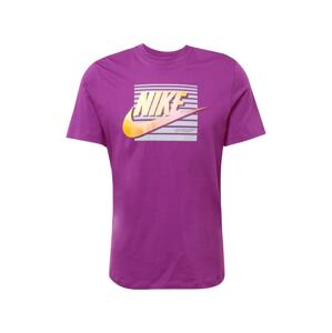Nike Sportswear Póló 'FUTURA'  sárga / világosszürke / lila