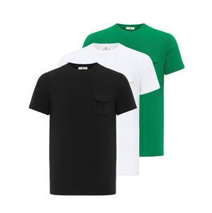 Daniel Hills Póló  zöld / fekete / fehér