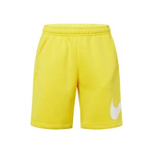 Nike Sportswear Nadrág 'Club'  sárga / fehér