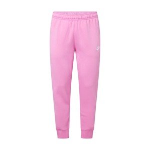 Nike Sportswear Nadrág 'Club Fleece'  világos-rózsaszín / fehér
