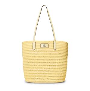Lauren Ralph Lauren Shopper táska 'BRIE'  sárga / fekete / ezüst