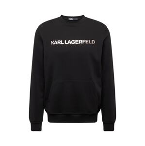 Karl Lagerfeld Tréning póló  sötétszürke / fekete / piszkosfehér