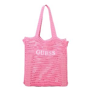 GUESS Shopper táska  rózsaszín / fehér