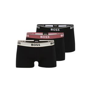 BOSS Black Boxeralsók 'Power'  krém / burgundi vörös / fekete / fehér