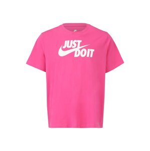 Nike Sportswear Póló 'Swoosh'  világos-rózsaszín / fehér