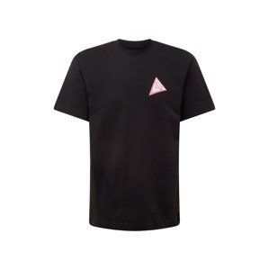 HUF Póló 'Skewed TT'  világoszöld / rózsaszín / fekete