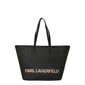 Karl Lagerfeld Shopper táska 'ESSENTIAL'  bézs / fekete