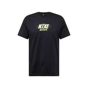 Nike Sportswear Póló  pasztellsárga / világosszürke / fekete