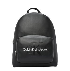 Calvin Klein Jeans Hátizsák 'CAMPUS BP40'  fekete / fehér