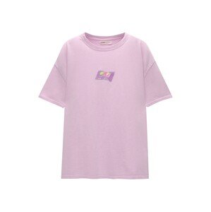 Pull&Bear Póló  világoszöld / pasztellila / sötétlila / világos-rózsaszín
