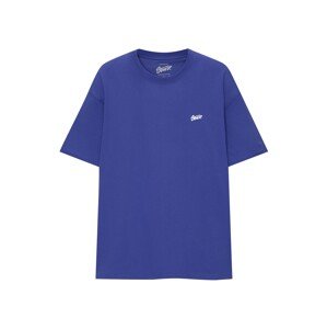 Pull&Bear Póló  ultramarin kék / fehér