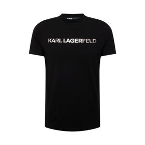 Karl Lagerfeld Póló  bronz / fekete