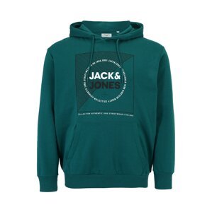 Jack & Jones Plus Tréning póló 'RALF'  sötétzöld / fehér