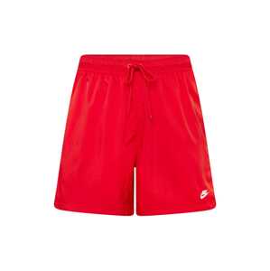 Nike Sportswear Nadrág 'CLUB'  piros / fehér