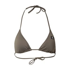 Calvin Klein Swimwear Bikini felső  olíva / fekete / fehér