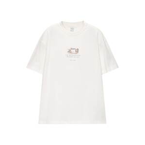Pull&Bear Póló  világoskék / ibolyakék / lazac / fehér