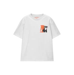 Pull&Bear Póló  narancs / fekete / fehér