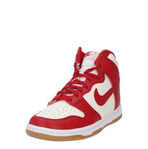 Nike Sportswear Magas szárú sportcipők 'Dunk'  bézs / piros