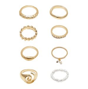 Pull&Bear Gyűrűk  arany / gyöngyház-fehér
