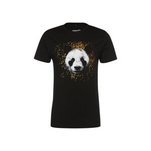 Mister Tee Póló 'Desiigner Panda'  aranysárga / fekete / fehér