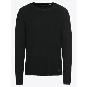 Only & Sons Pulóver 'onsDAN 7 STRUCTURE CREW NECK NOOS'  fekete