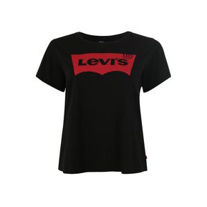 Levi's® Plus Póló 'PL PERFECT TEE'  kárminvörös / fekete