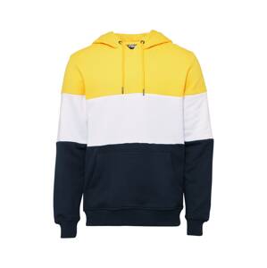 Urban Classics Tréning póló  tengerészkék / sárga / fehér
