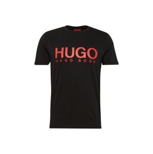 HUGO Póló 'Dolive'  piros / fekete
