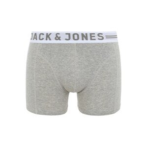 JACK & JONES Boxeralsók 'Sense'  világosszürke / sötétszürke / szürke melír / fehér