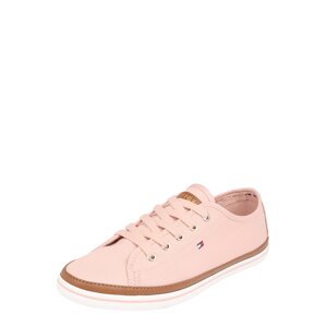TOMMY HILFIGER Rövid szárú sportcipők  barna / fáradt rózsaszín