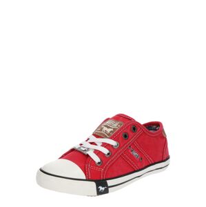 MUSTANG Sneaker  piros / barna / fekete / fehér