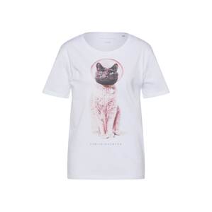 EINSTEIN & NEWTON Póló 'Astro Cat'  szürke / fáradt rózsaszín / fehér