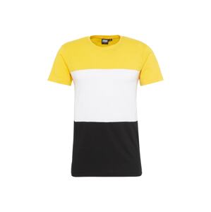 Urban Classics Póló  sárga / fekete / fehér